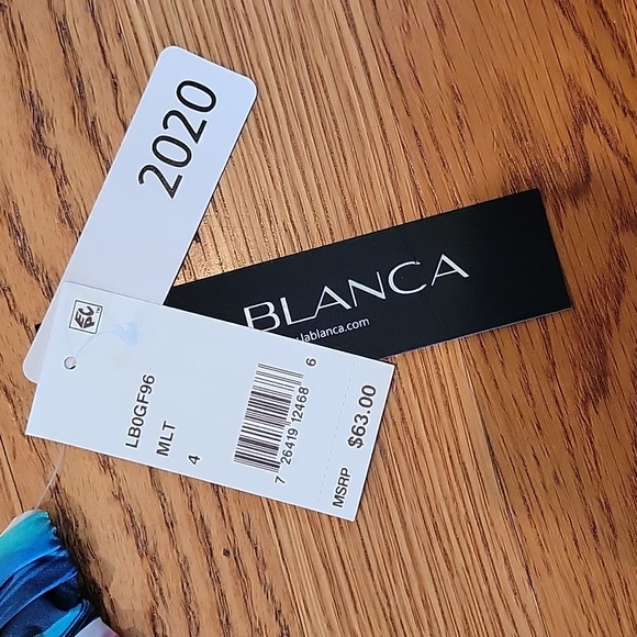 NWT La Blanca Shirred Bikini Bottom Size 4 - Picture 3 of 3